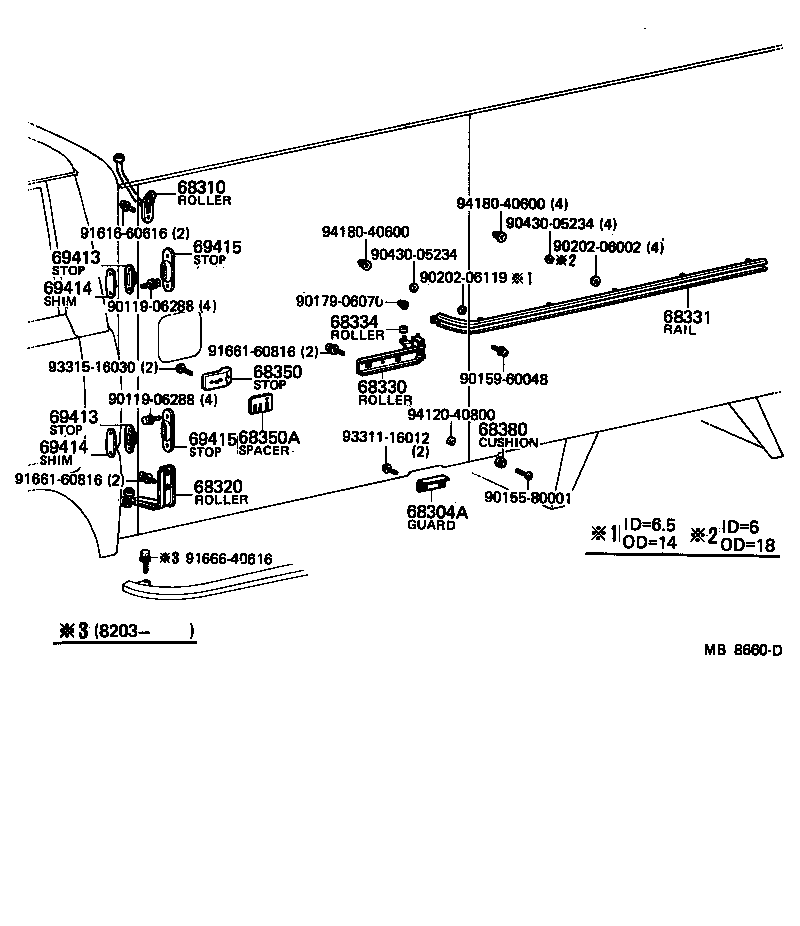  TOYOACE |  SLIDE ROLLER RAIL