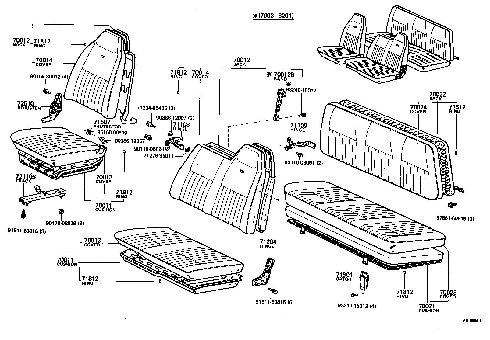  TOYOACE |  SEAT SEAT TRACK