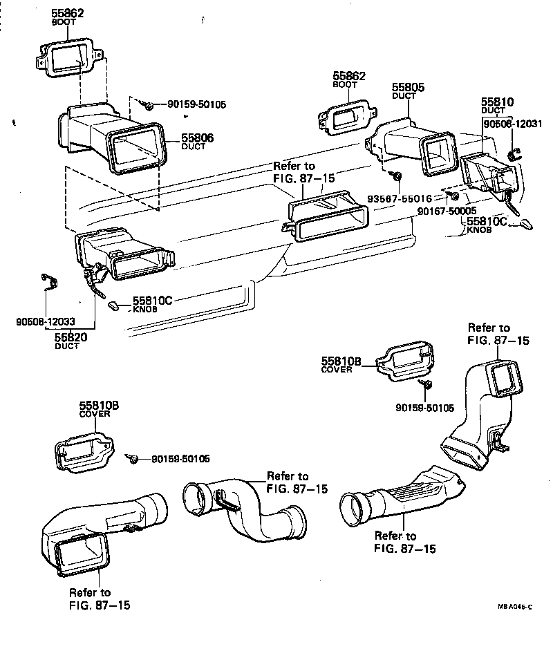  COROLLA |  COWL VENTILATOR