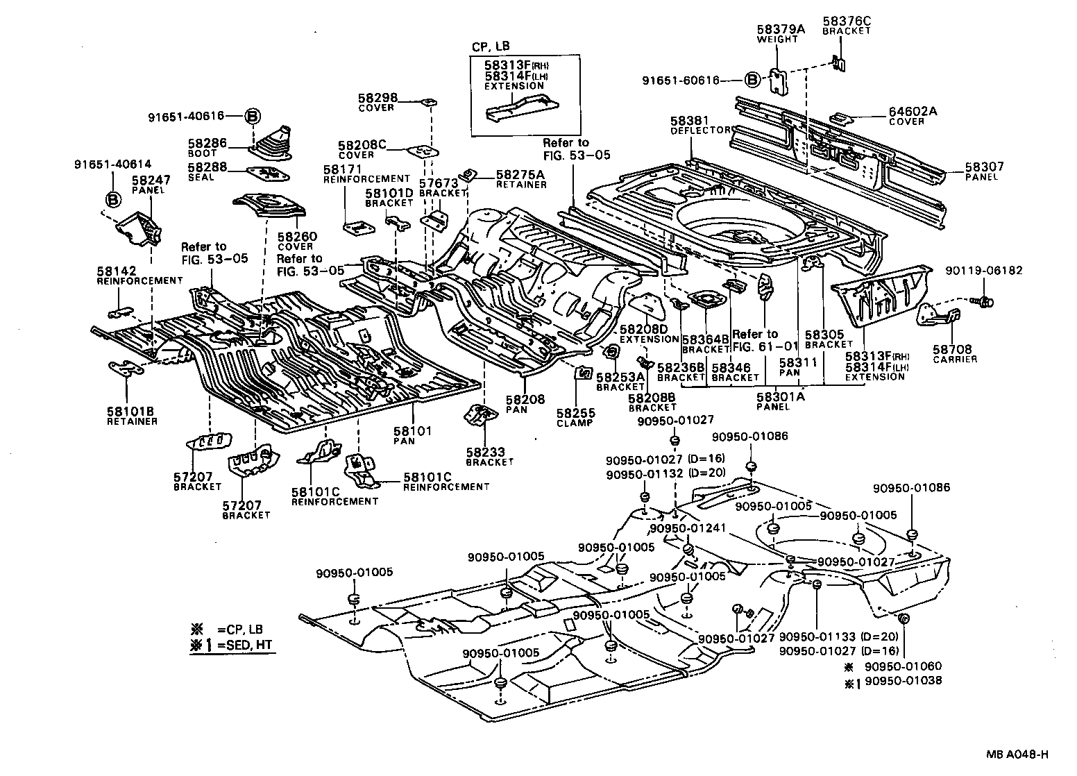  SPRINTER |  FLOOR PAN LOWER BACK PANEL
