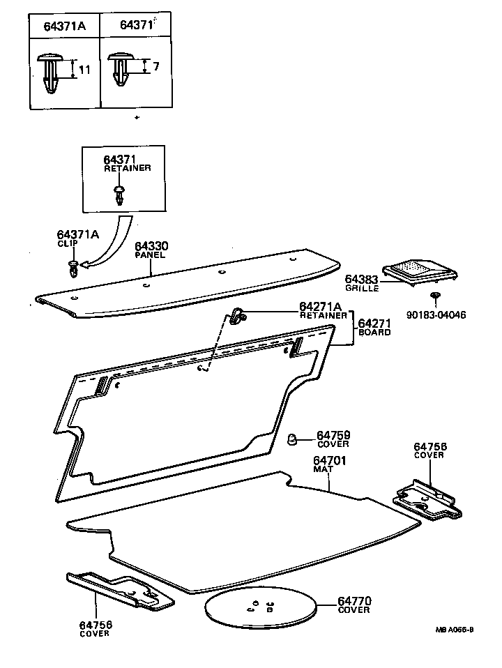  SPRINTER |  PACKAGE TRAY PANEL LUGGAGE COMPARTMENT MAT