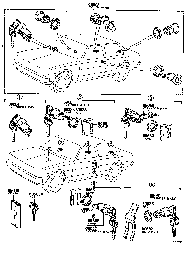  SPRINTER |  LOCK CYLINDER SET