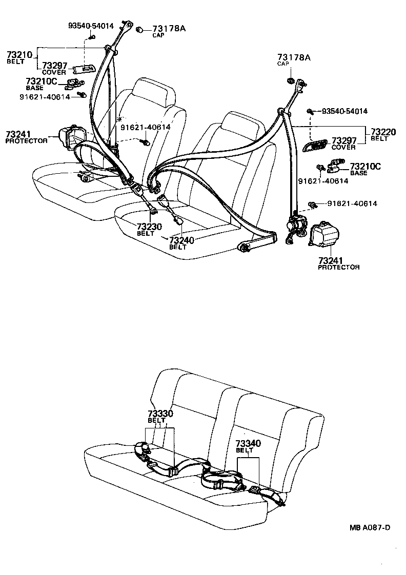 SPRINTER |  SEAT BELT CHILD RESTRAINT SEAT