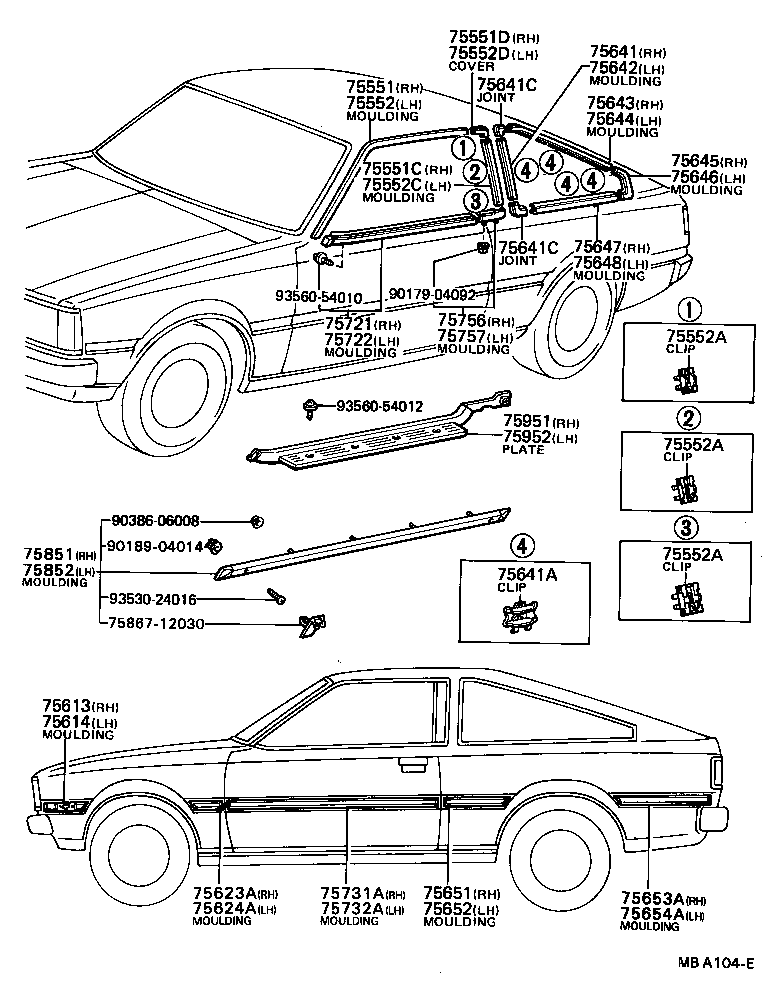  COROLLA |  SIDE MOULDING