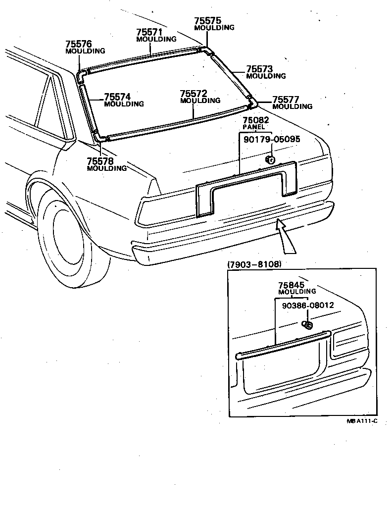  SPRINTER |  REAR MOULDING