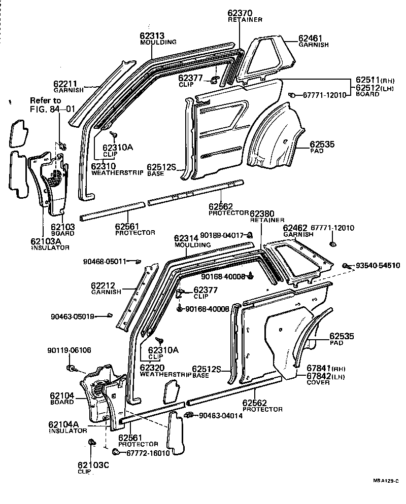 SPRINTER |  INSIDE TRIM BOARD DOOR OPENING TRIM MOULDING