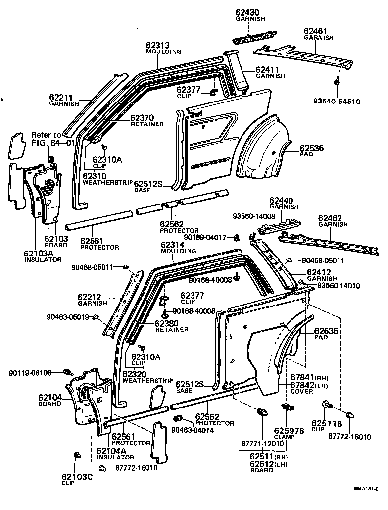  SPRINTER |  INSIDE TRIM BOARD DOOR OPENING TRIM MOULDING