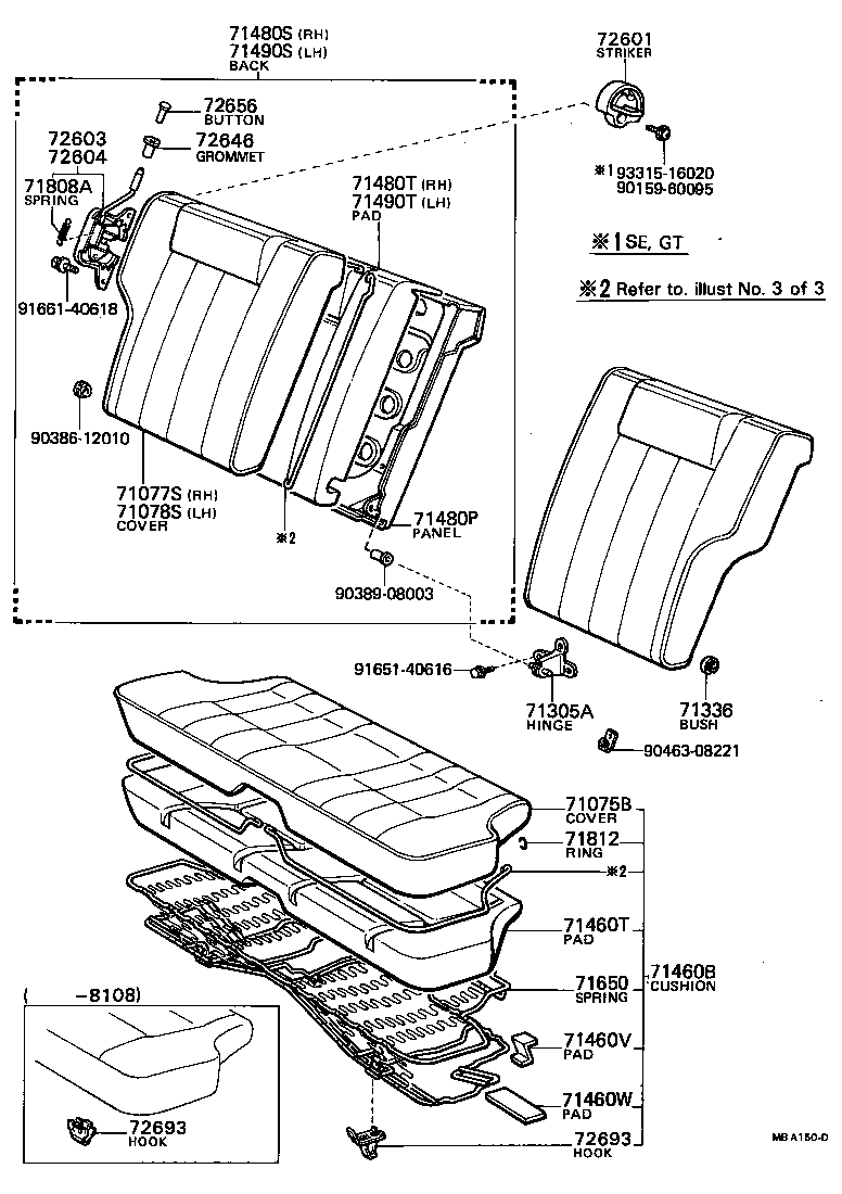  SPRINTER |  REAR SEAT SEAT TRACK