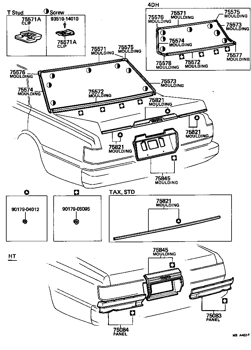  CROWN |  REAR MOULDING