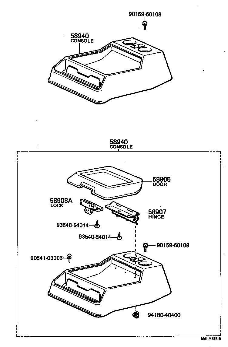  LITE TOWNACE TRUCK |  CONSOLE BOX BRACKET