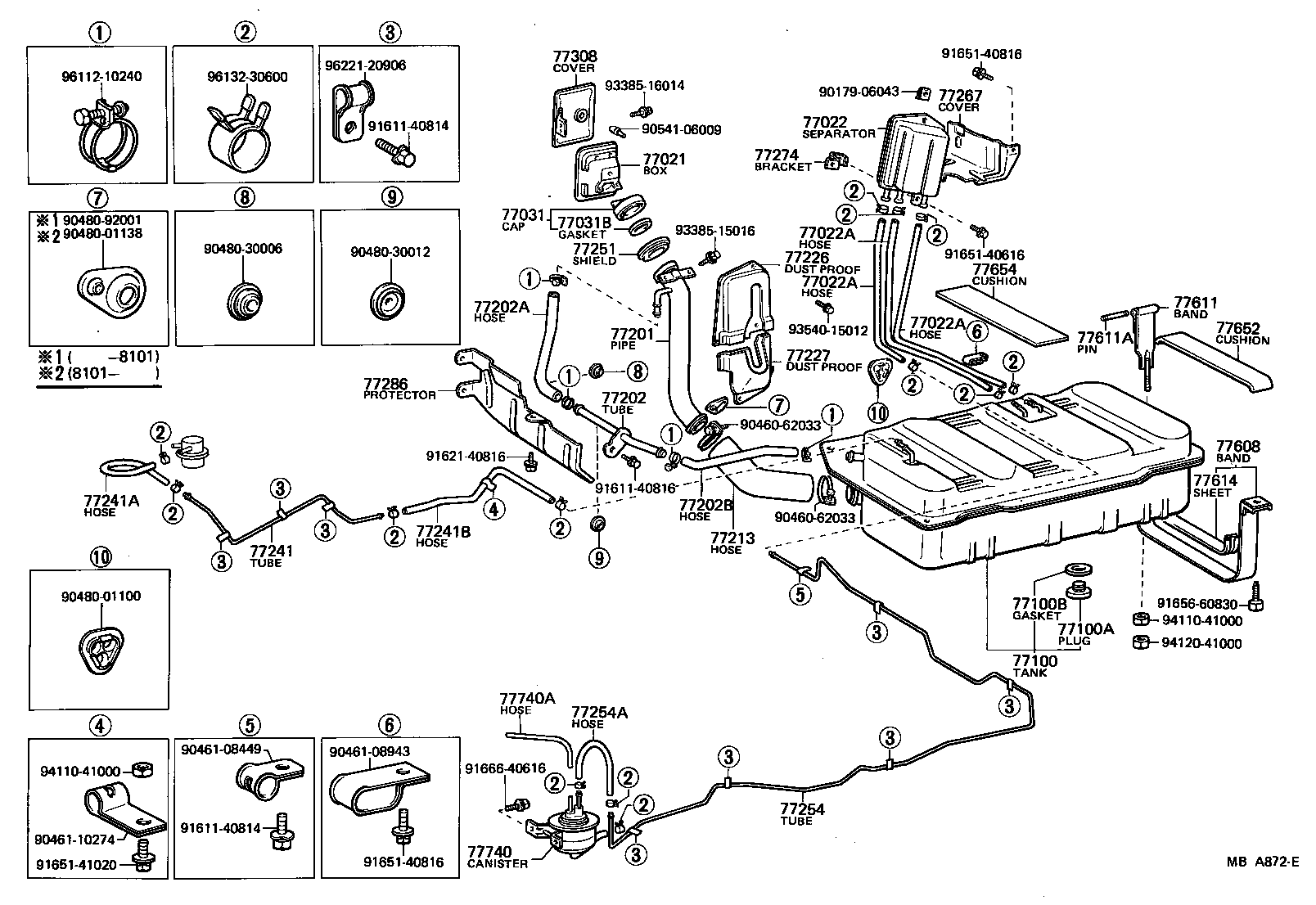  LITE TOWNACE TRUCK |  FUEL TANK TUBE