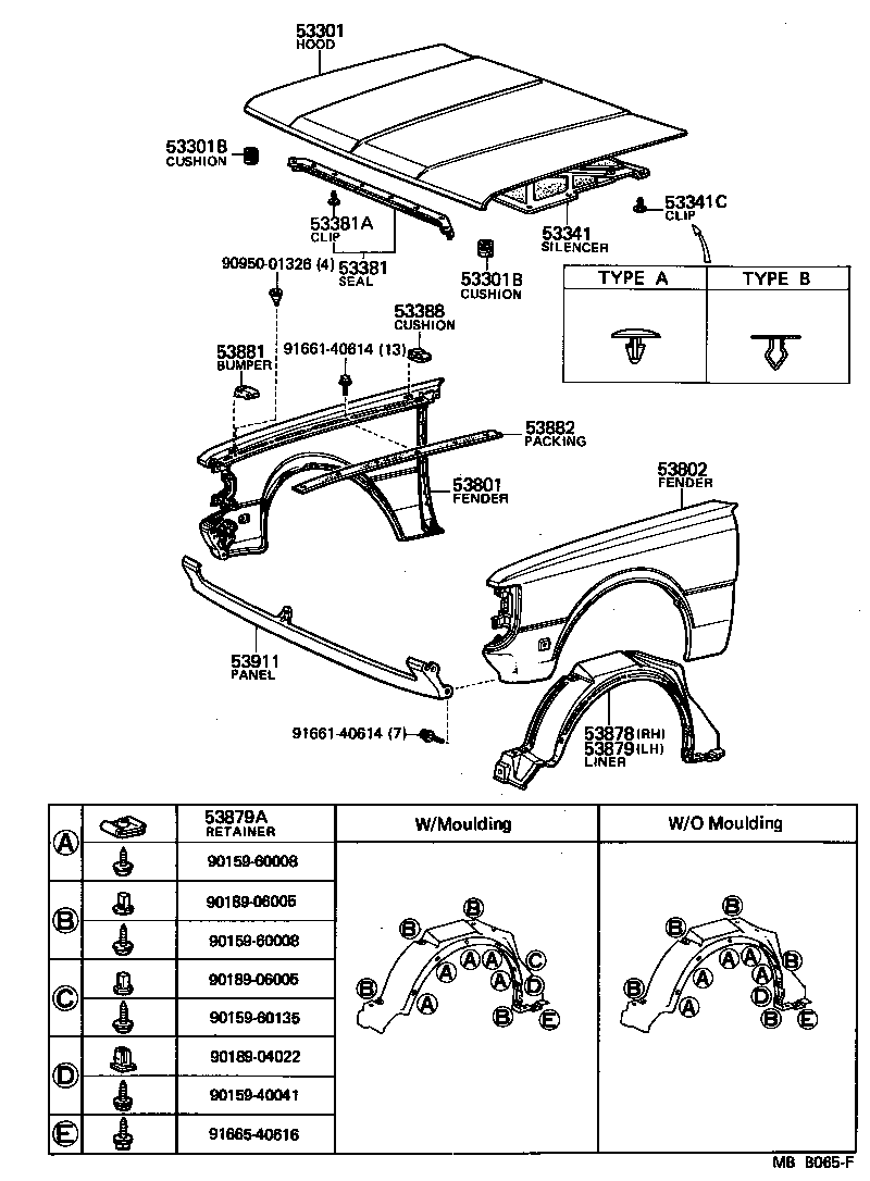  CRESTA |  HOOD FRONT FENDER