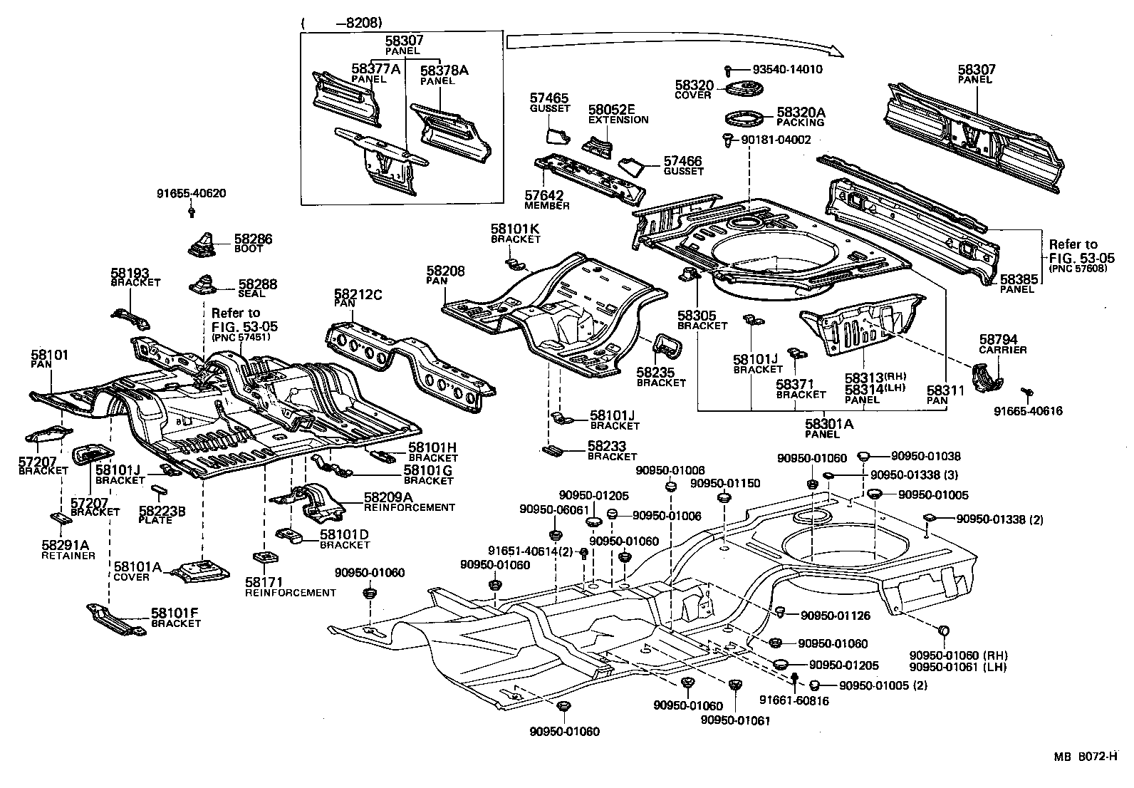  CRESTA |  FLOOR PAN LOWER BACK PANEL