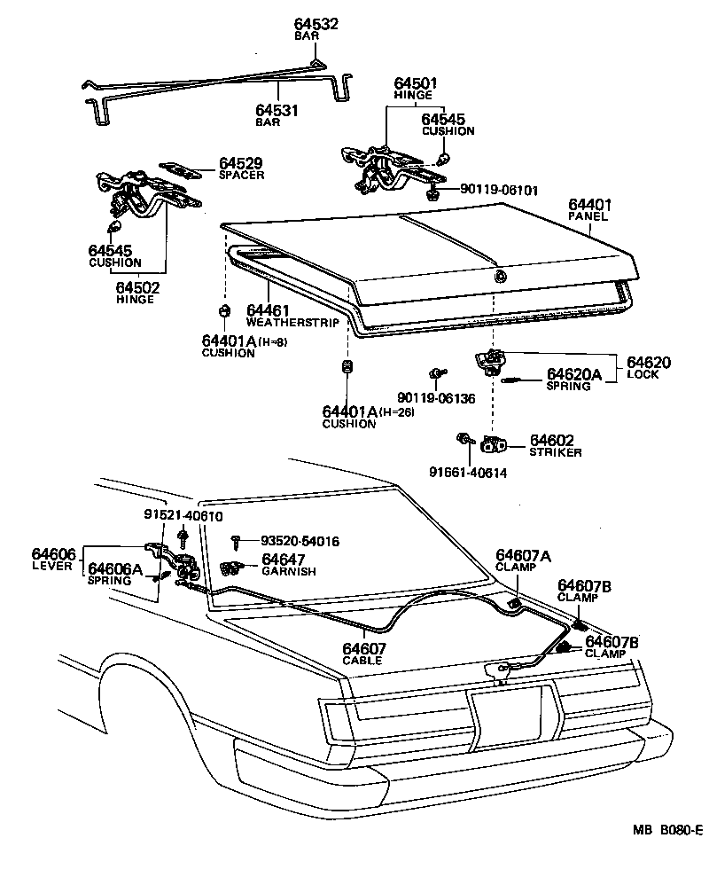  CRESTA |  LUGGAGE COMPARTMENT DOOR LOCK