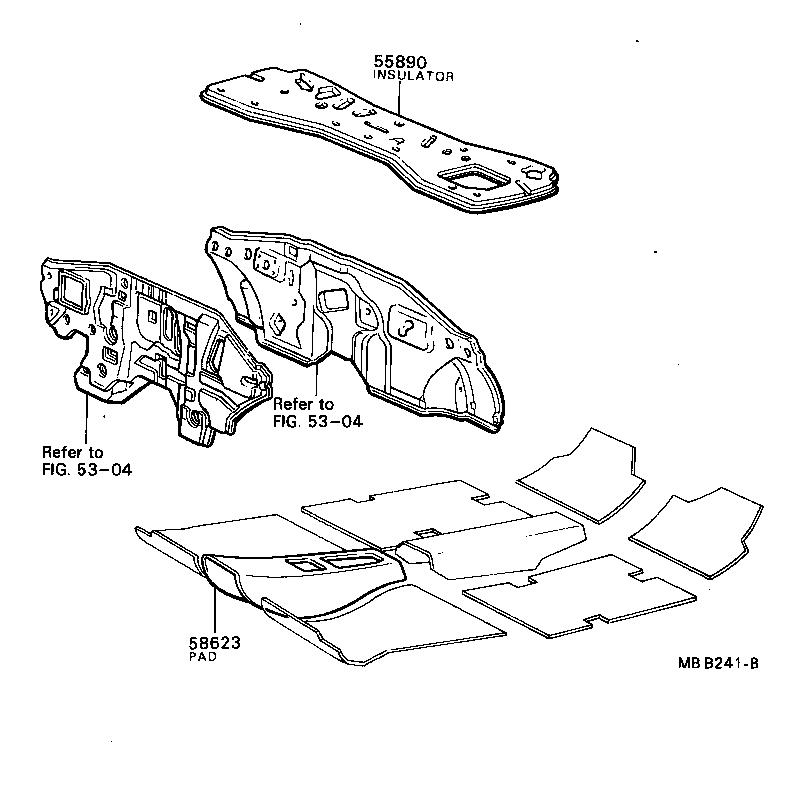  SPRINTER |  DASH SILENCER BOARD FLOOR SILENCER PAD