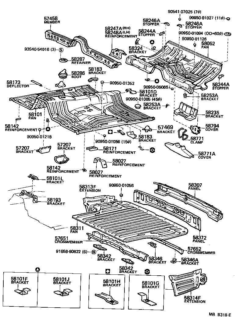  STARLET |  FLOOR PAN LOWER BACK PANEL