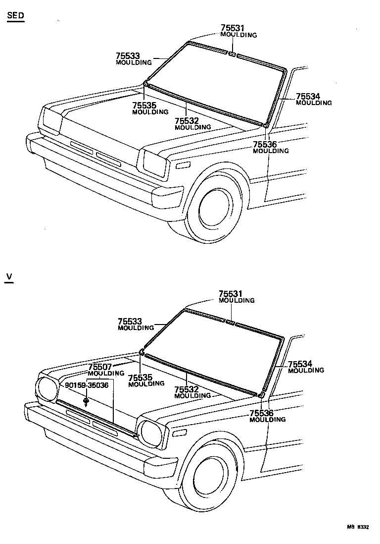  STARLET |  FRONT MOULDING
