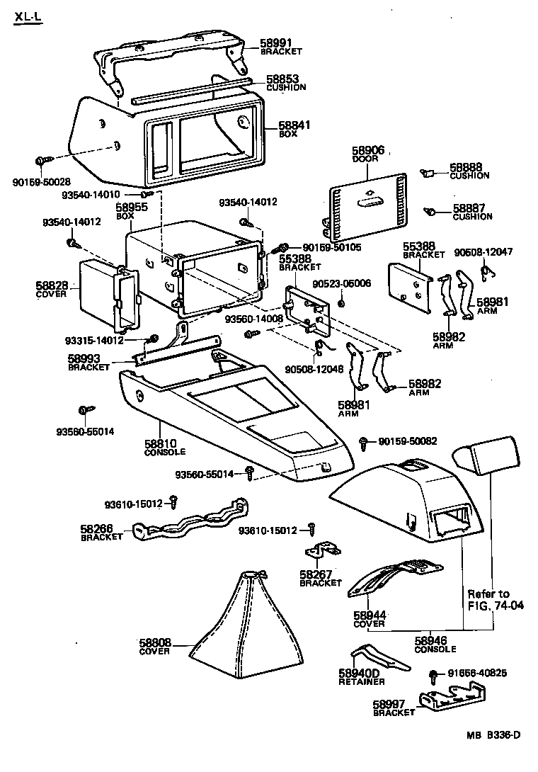  STARLET |  CONSOLE BOX BRACKET