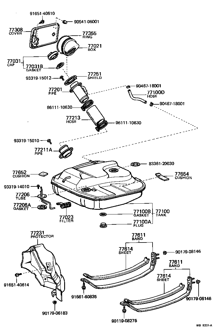  STARLET |  FUEL TANK TUBE