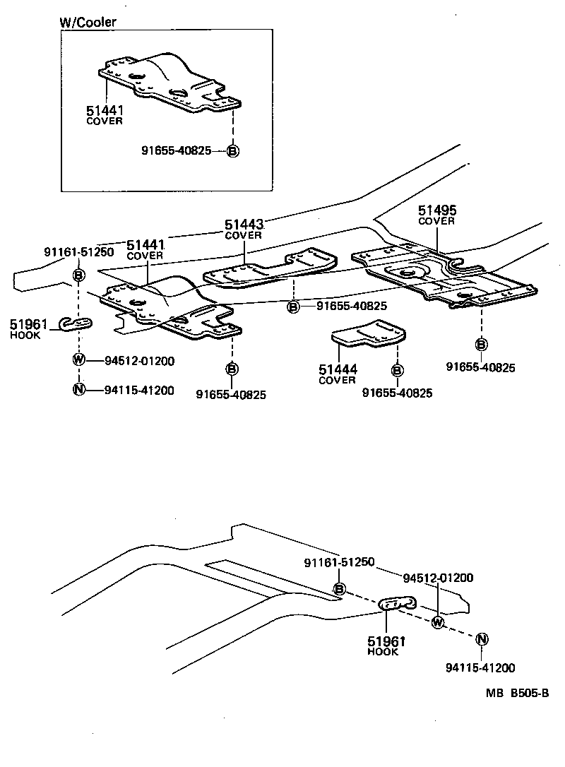  LAND CRUISER S T H T |  SUSPENSION CROSSMEMBER UNDER COVER