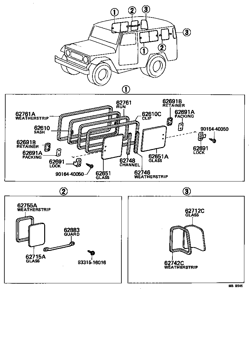  LAND CRUISER S T H T |  SIDE WINDOW