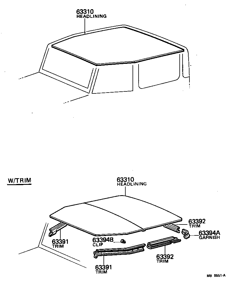  LAND CRUISER S T H T |  ROOF HEADLINING SILENCER PAD