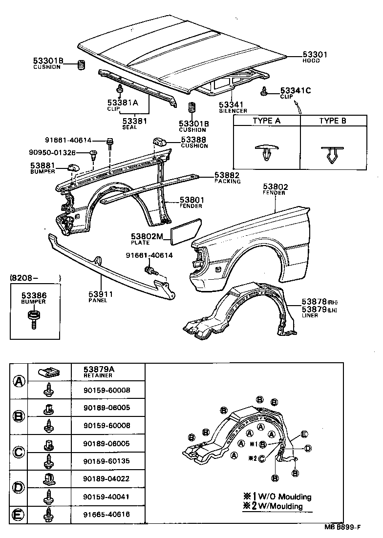  MARK 2 |  HOOD FRONT FENDER