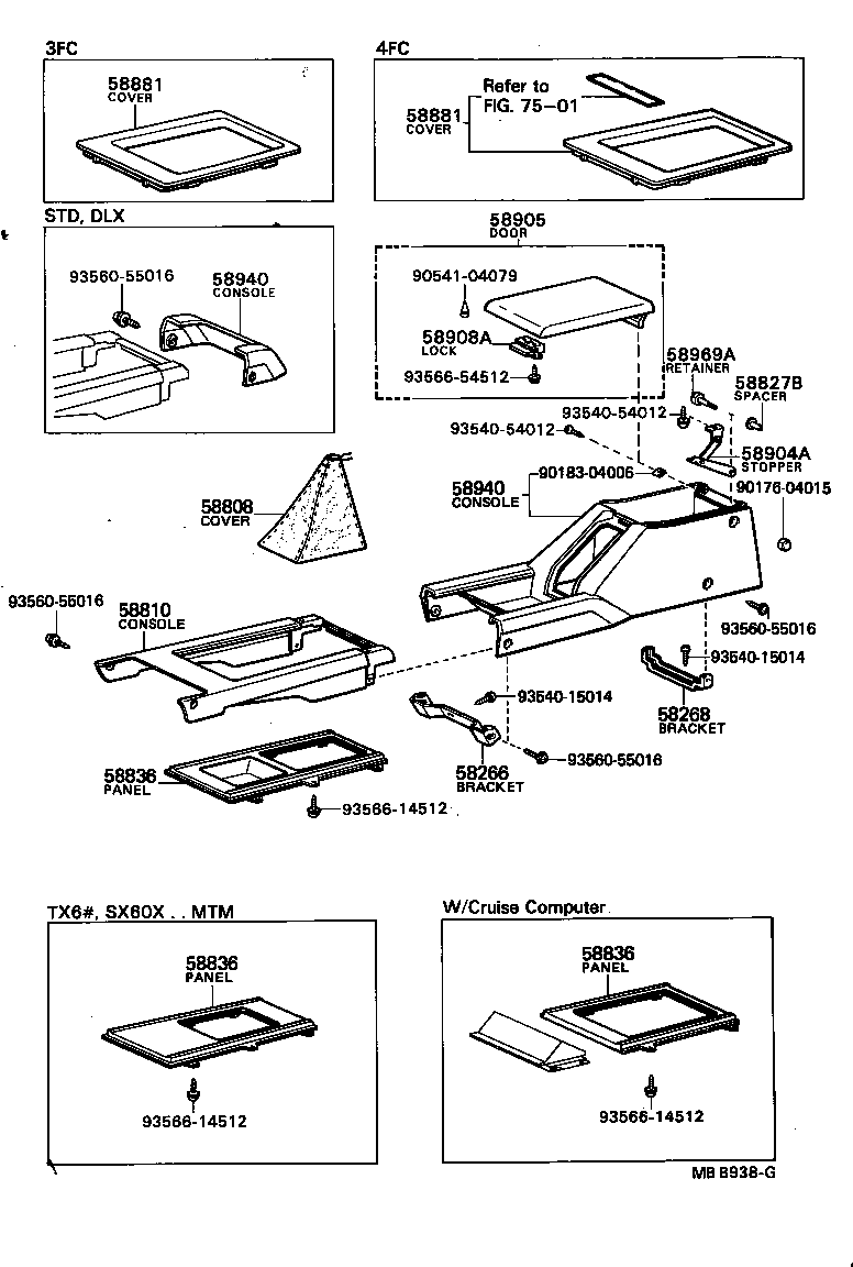  MARK 2 |  CONSOLE BOX BRACKET