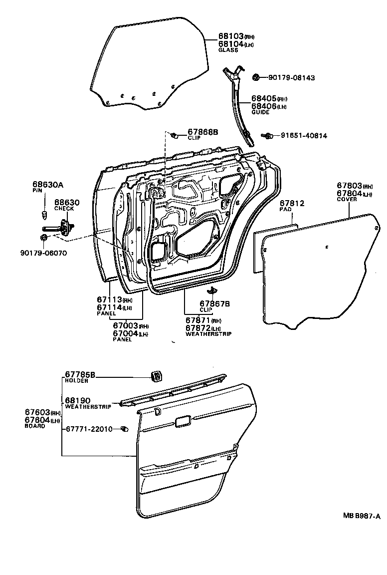  MARK 2 |  REAR DOOR PANEL GLASS