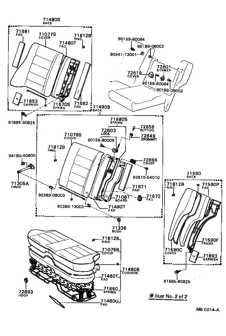  MARK 2 |  REAR SEAT SEAT TRACK