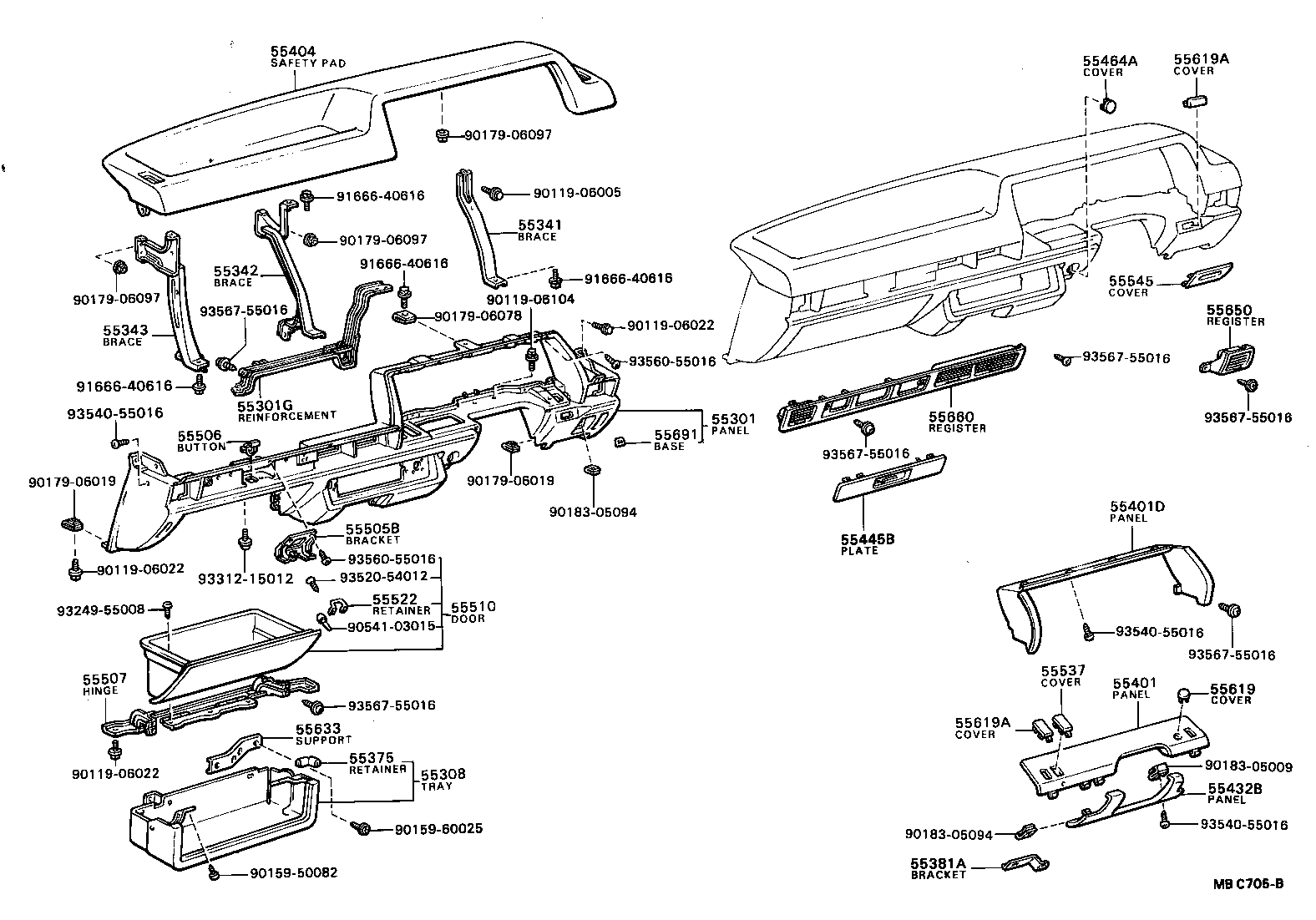  SPRINTER |  INSTRUMENT PANEL GLOVE COMPARTMENT