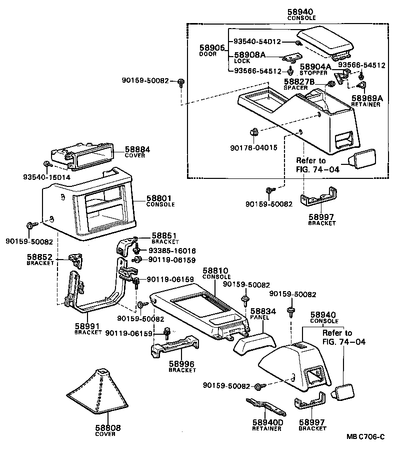  SPRINTER |  CONSOLE BOX BRACKET