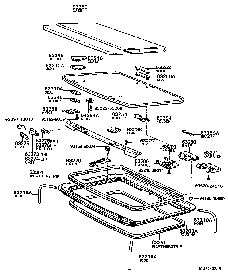  SPRINTER |  ROOF PANEL BACK WINDOW GLASS