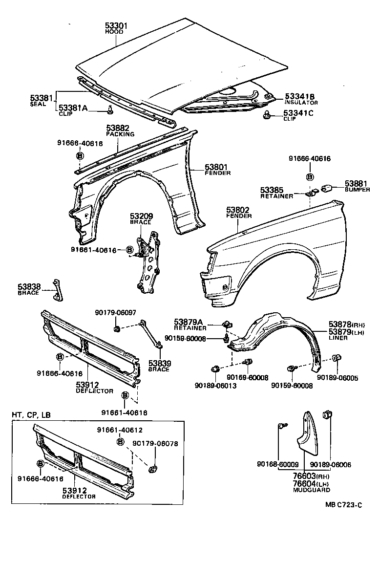  SPRINTER |  HOOD FRONT FENDER