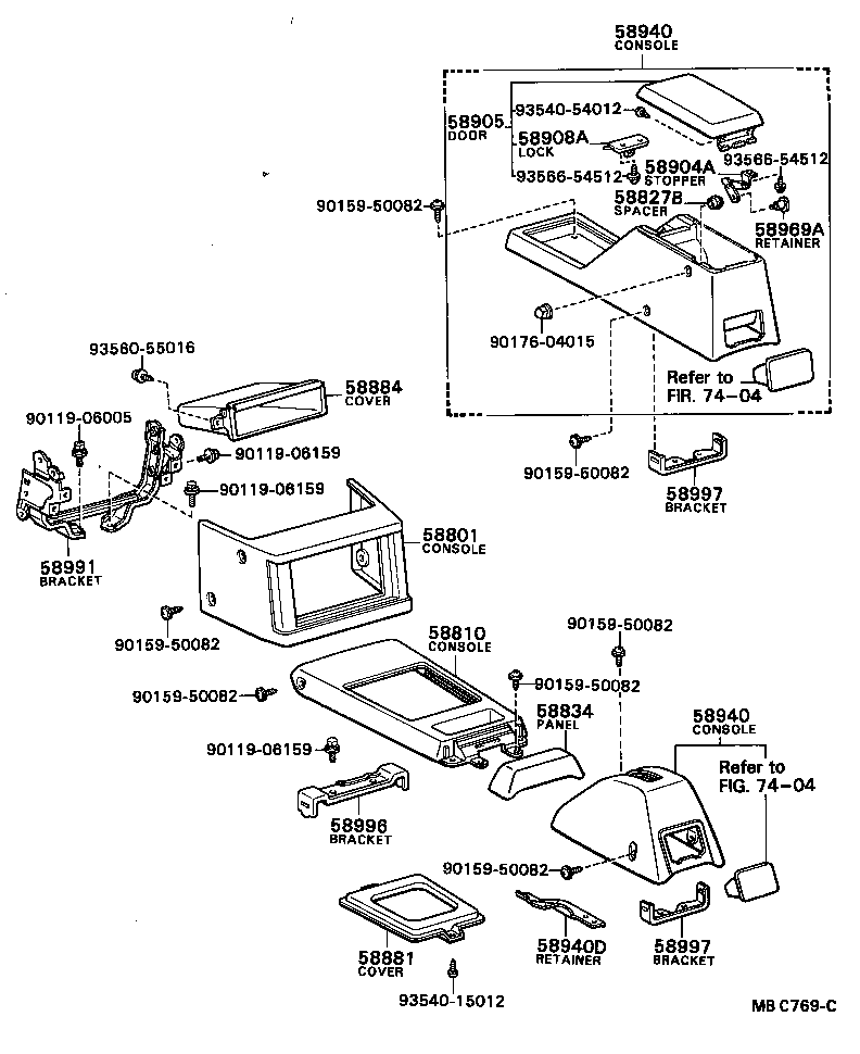  SPRINTER |  CONSOLE BOX BRACKET