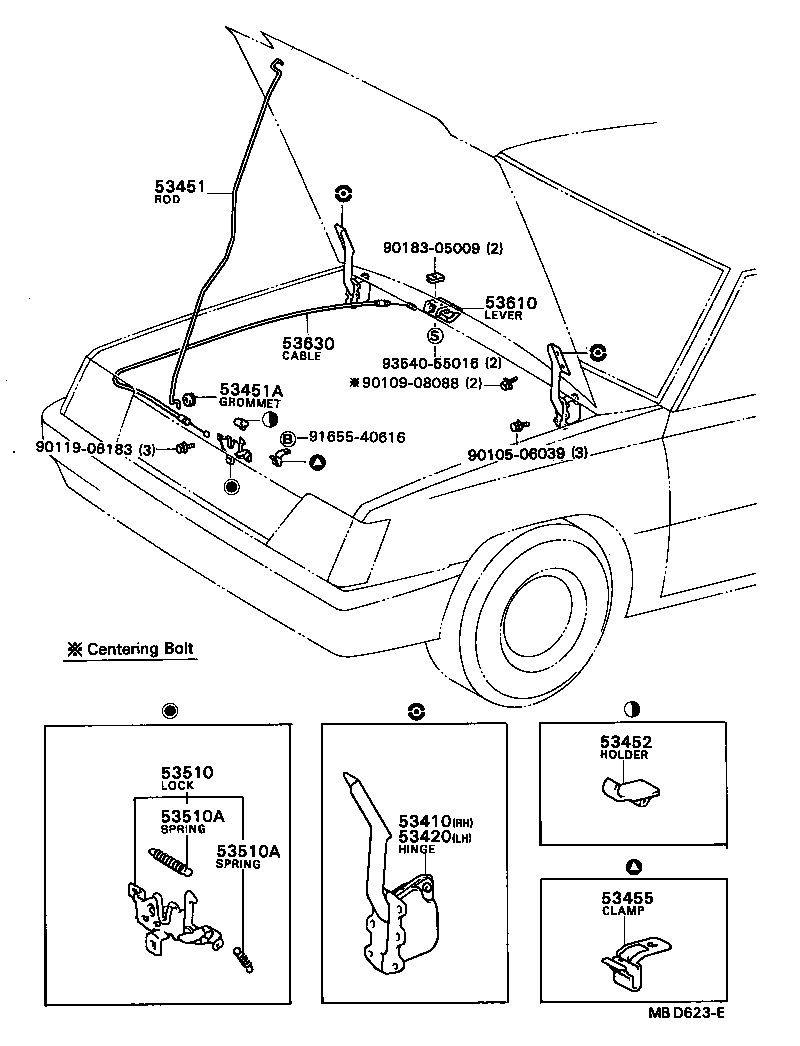 SPRINTER CARIB |  HOOD LOCK HINGE