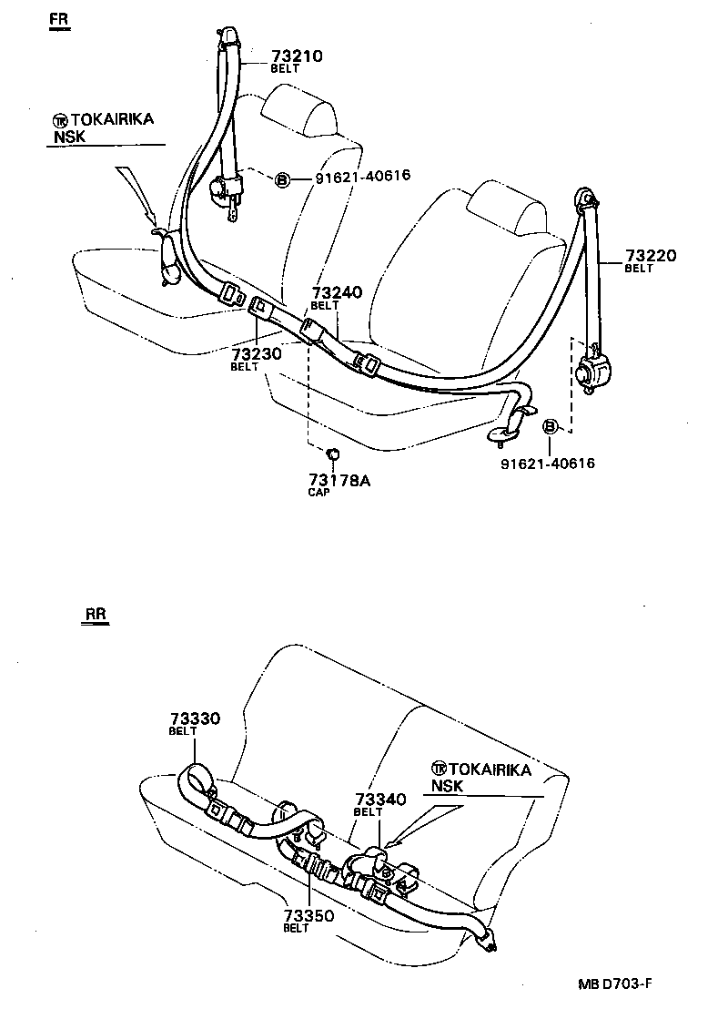 SPRINTER CARIB |  SEAT BELT CHILD RESTRAINT SEAT