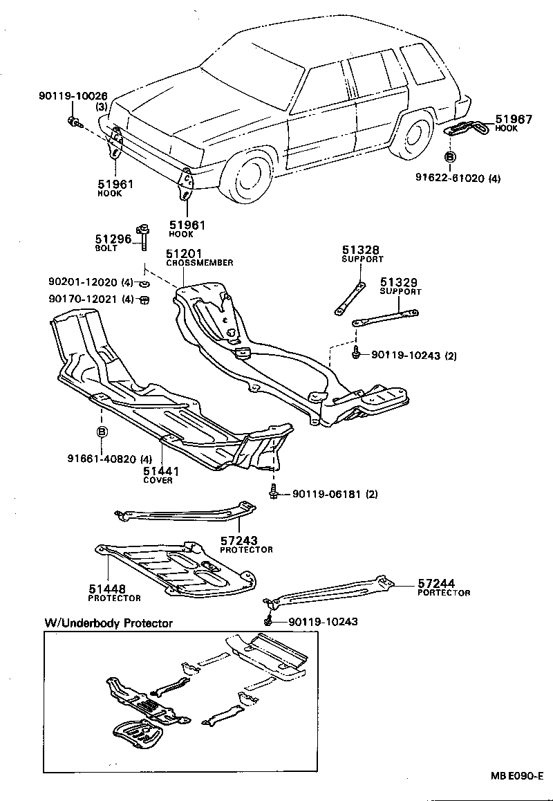  SPRINTER CARIB |  SUSPENSION CROSSMEMBER UNDER COVER
