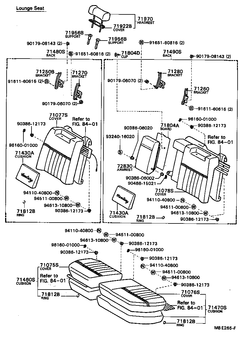  CENTURY |  REAR SEAT SEAT TRACK