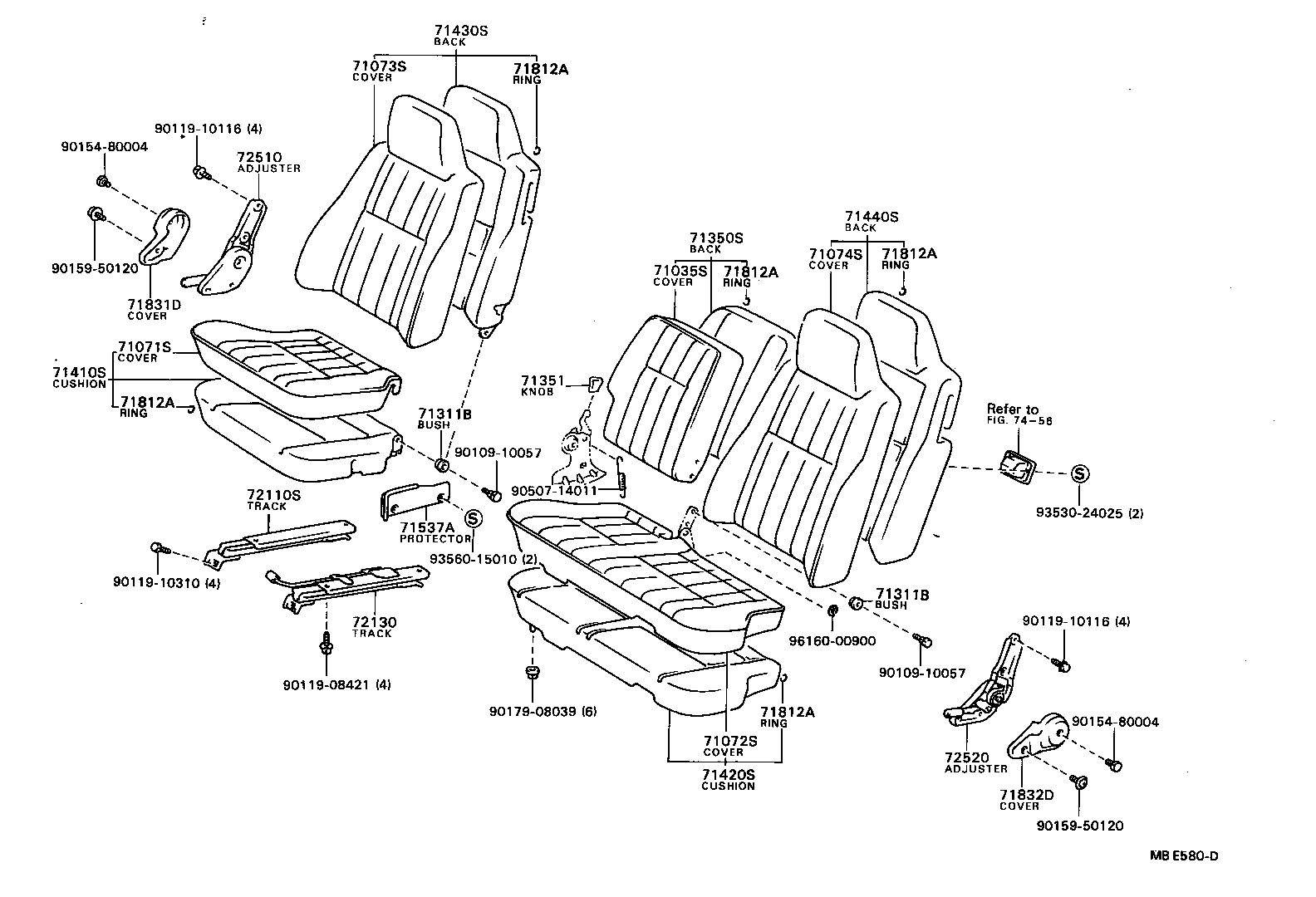  TOWN MASTERACE V WG |  SEAT SEAT TRACK