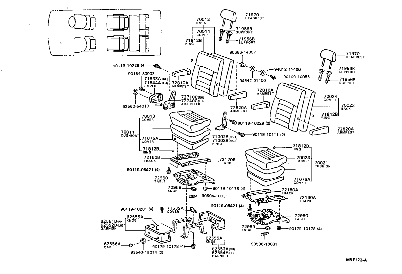  TOWN MASTERACE V WG |  SEAT SEAT TRACK