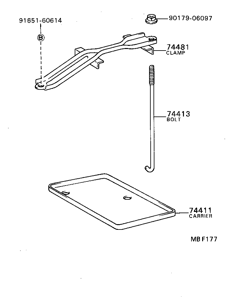  COROLLA |  BATTERY CARRIER