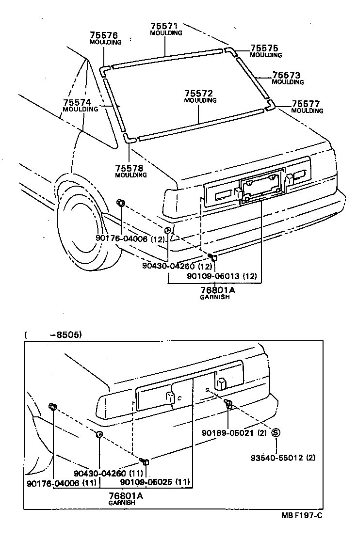  SPRINTER |  REAR MOULDING