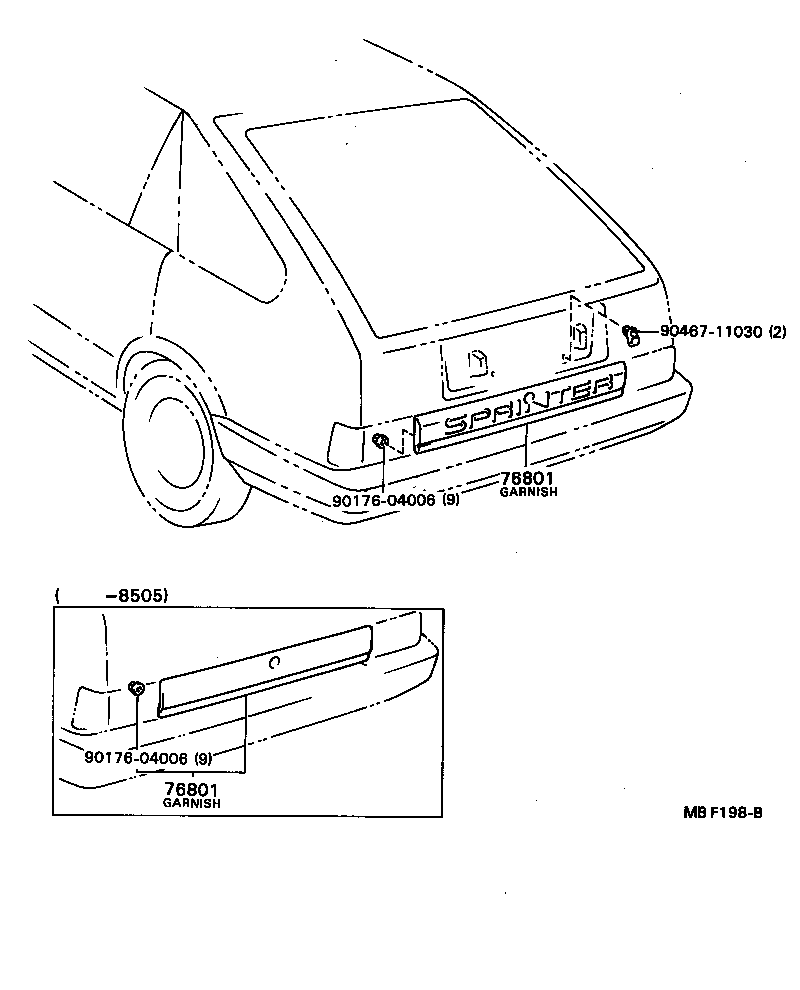 SPRINTER |  REAR MOULDING