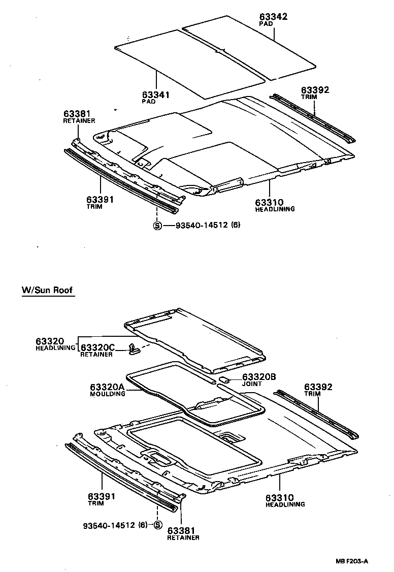  SPRINTER |  ROOF HEADLINING SILENCER PAD