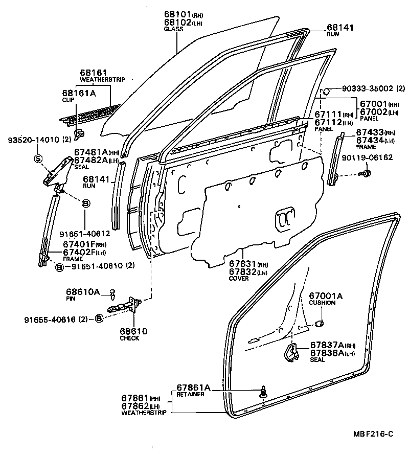  SPRINTER |  FRONT DOOR PANEL GLASS