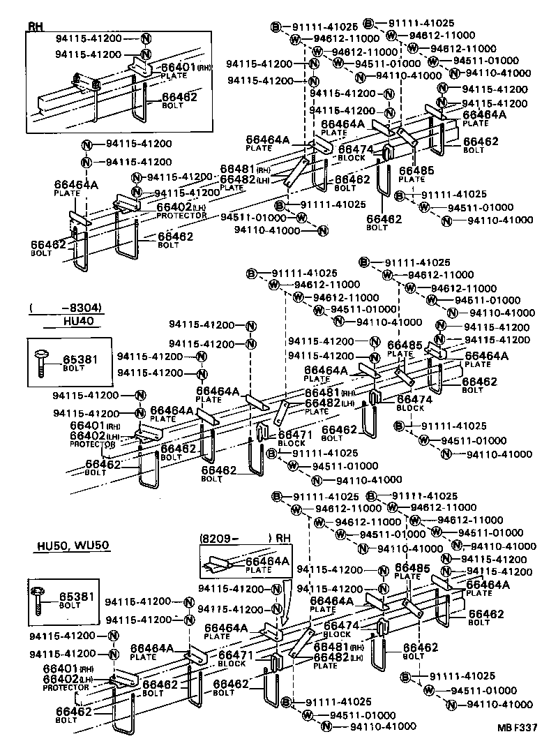  DYNA TOYOACE |  REAR BODY MOUNTING