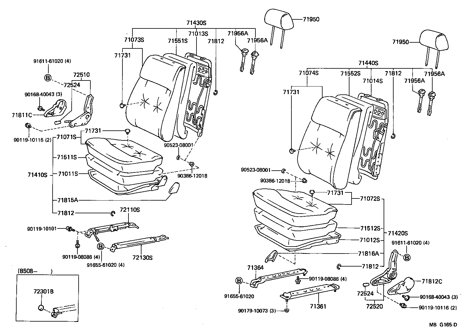  HIACE VAN WAGON |  SEAT SEAT TRACK