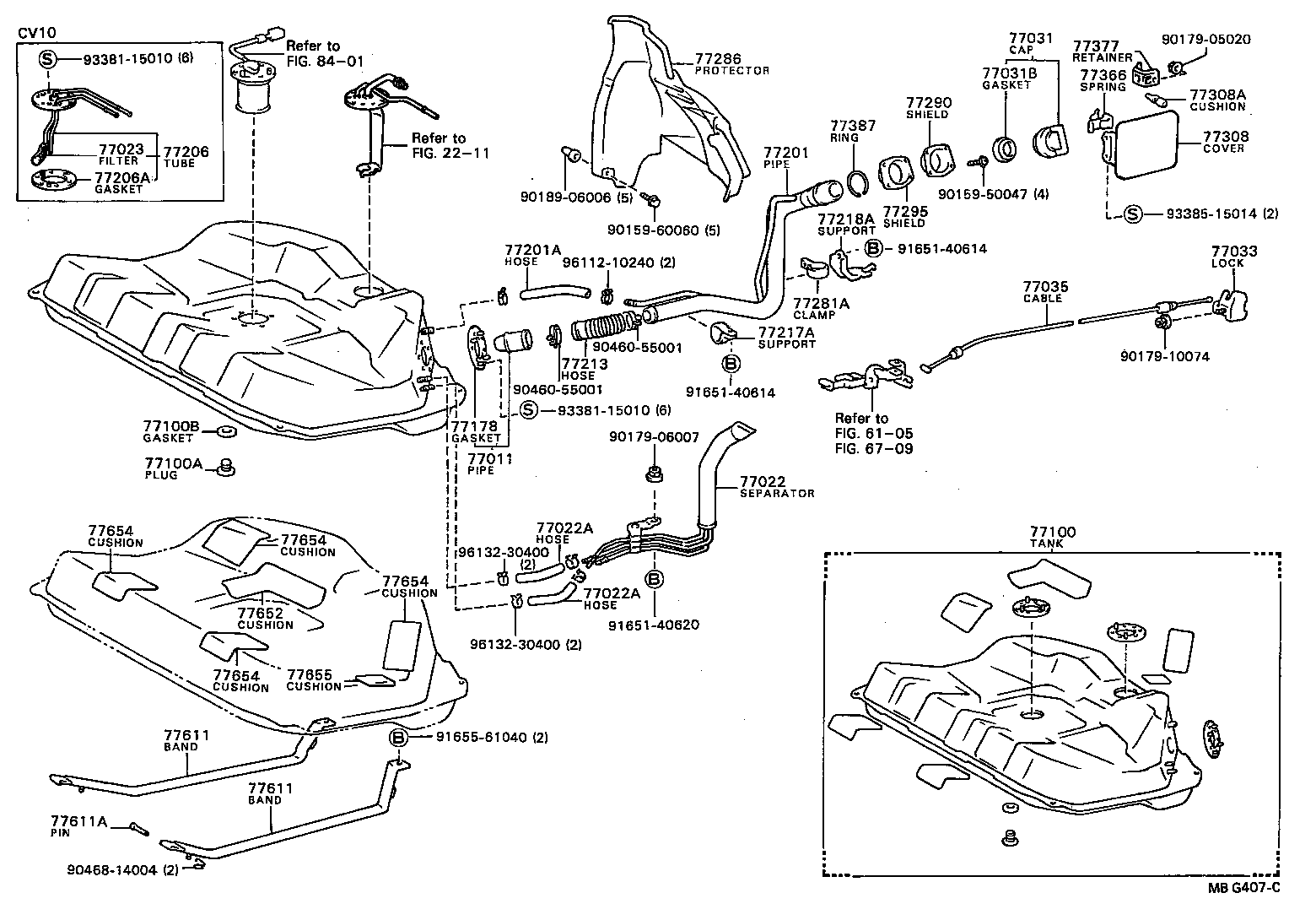  CAMRY VISTA |  FUEL TANK TUBE