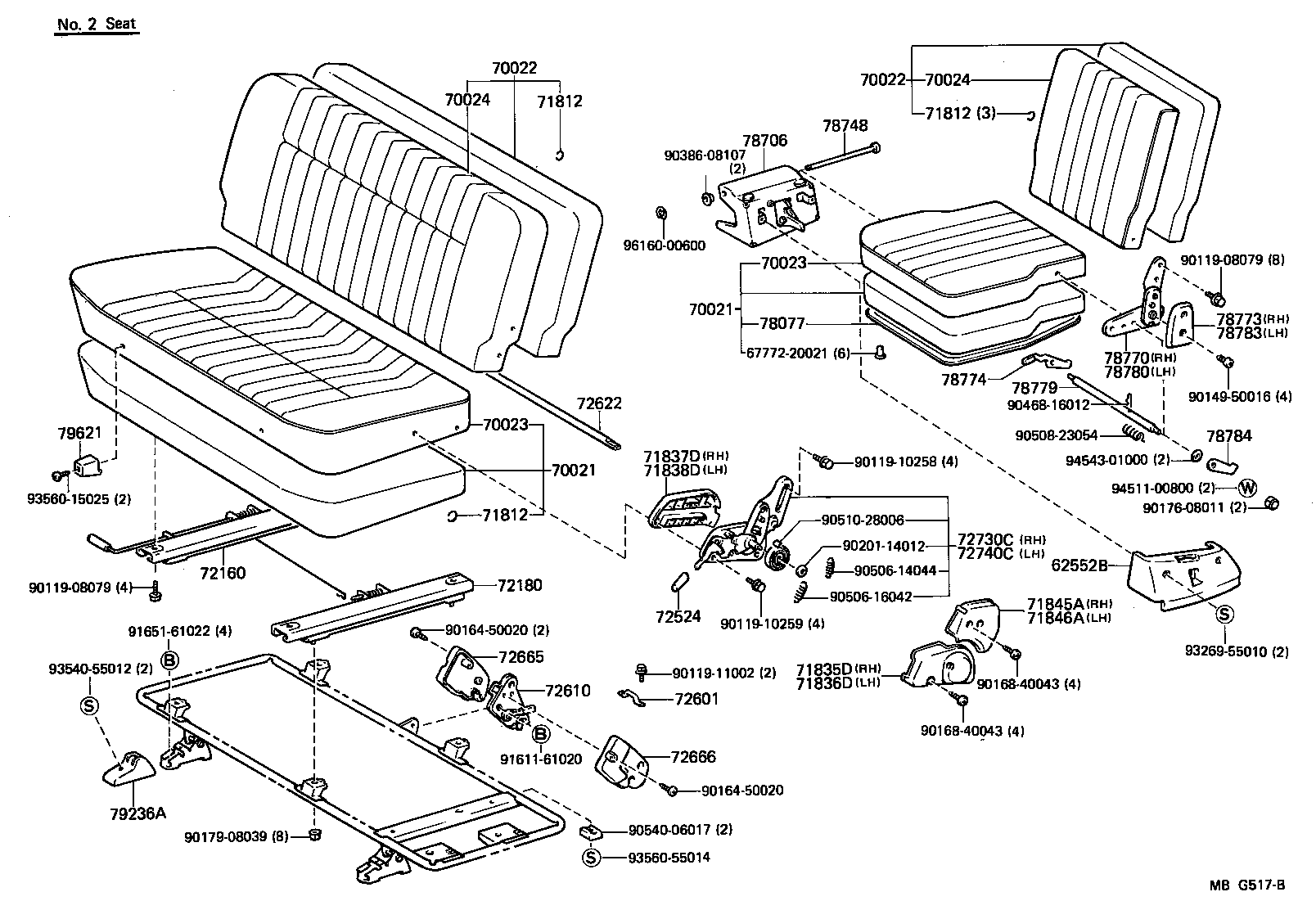  LITE TOWNACE TRUCK |  SEAT SEAT TRACK